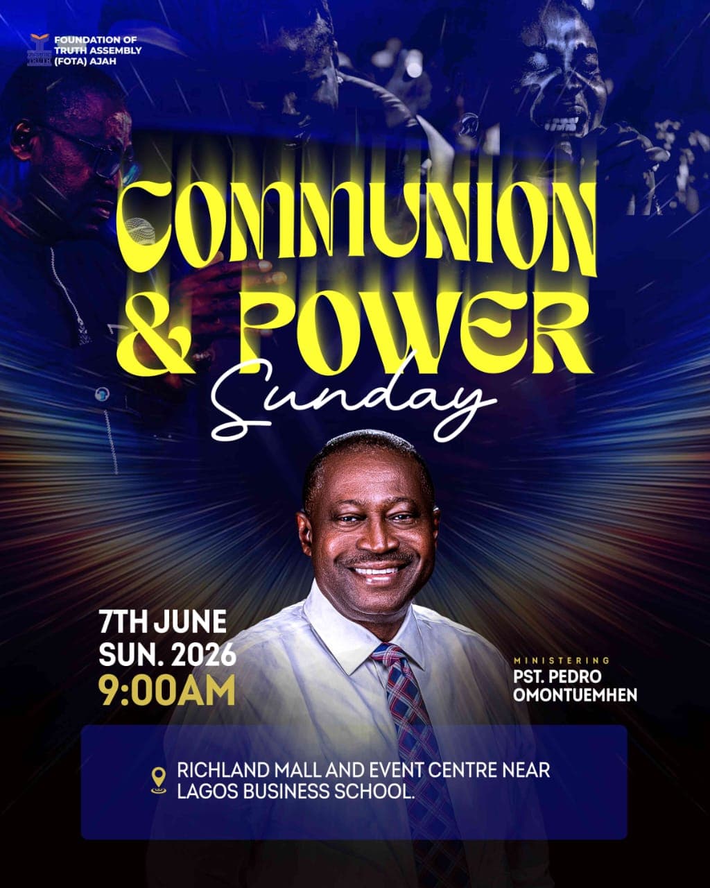 Recent sermon poster for Foundation of truth assembley