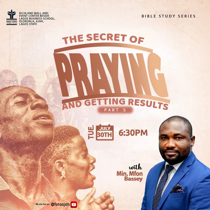 The secret of praying and getting results